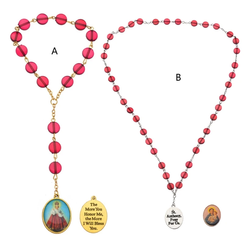 Collana Vergine Maria Bracciale Cuore Di Maria Mercy Jesus Saint Icone Gioielli