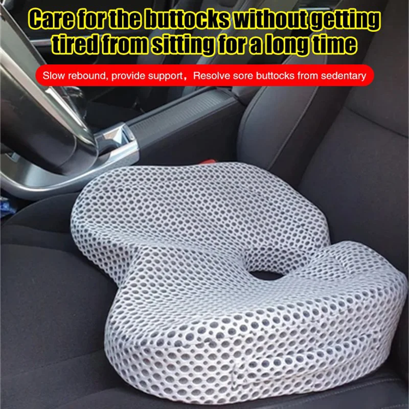 Universal Driver Memory Foam Lumbar Pillow Car Seat Booster Back Cushion  Elastic Cotton Lumbar Support Pillow For Office Chair - AliExpress