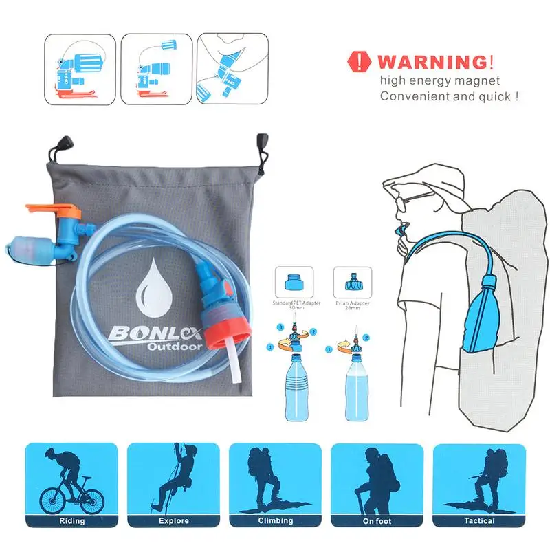 

Water Bottle Drink Tube Hose Hydration Bladder Reservoir Pack Backpack System Hose Kit Cycling Hiking Travel Waterbag Tube 캠핑용품