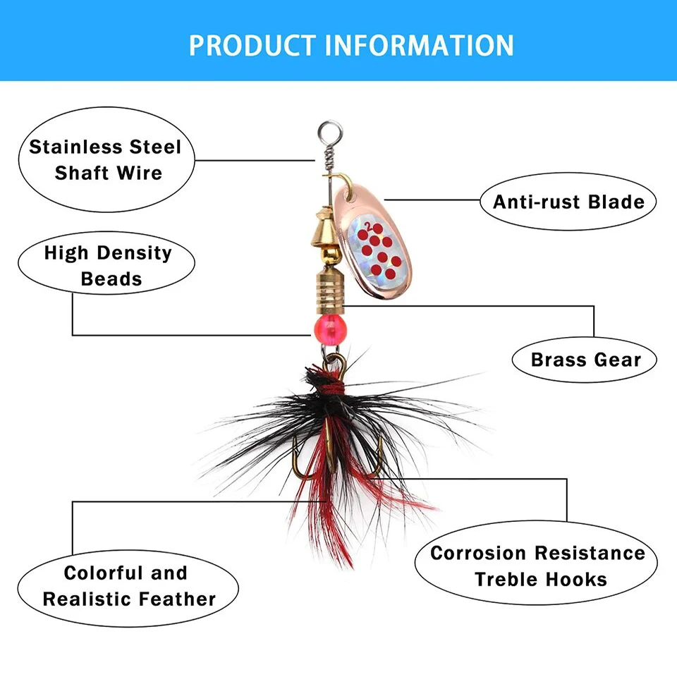 Metal Spoon Spinner Lures 2