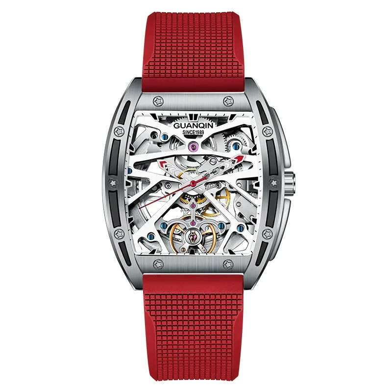 Guanqin top brand men's watch barrel automatic mechanical watch