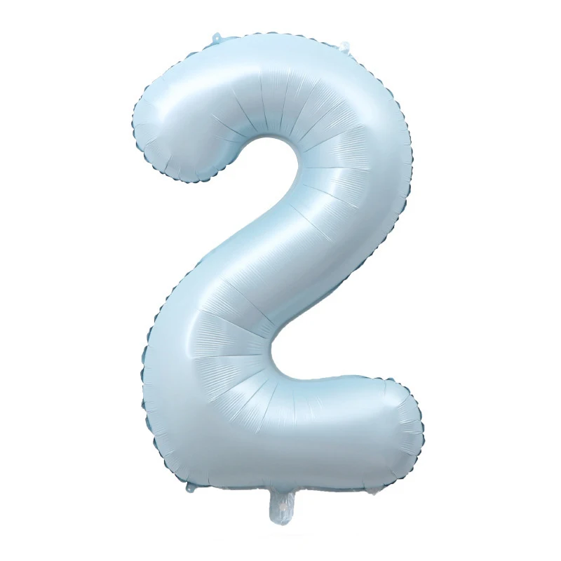 Description Picture 5 of item40 Inch Light Blue Number Foil Balloon 0-9 Digital Globos Children Adult Birthday Wedding Party Decoration Graduation Gifts