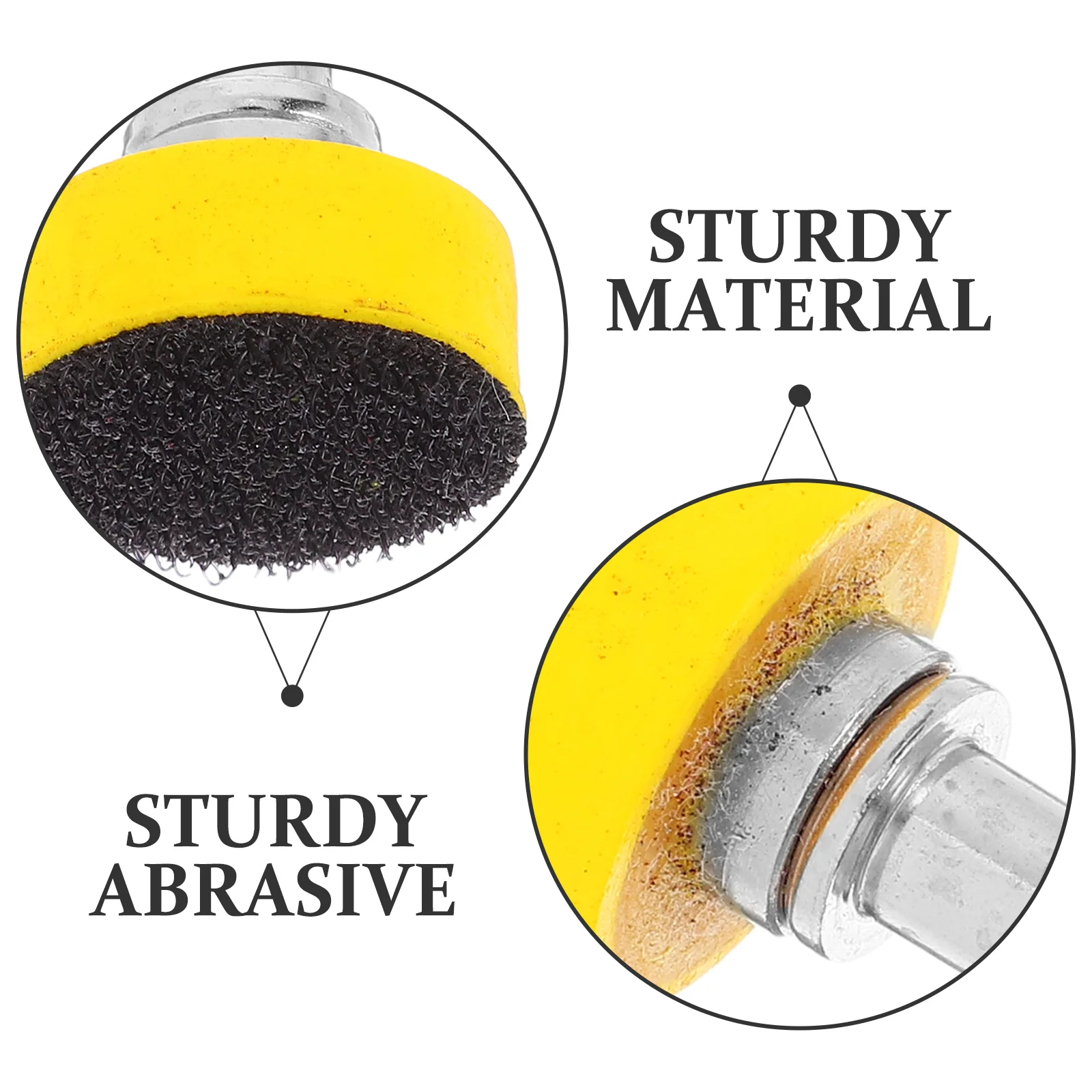 100 Pcs Velvet Backed Disc Sandpaper Sanding for Wood Drill Round Abrasive Pads Self-adhesive