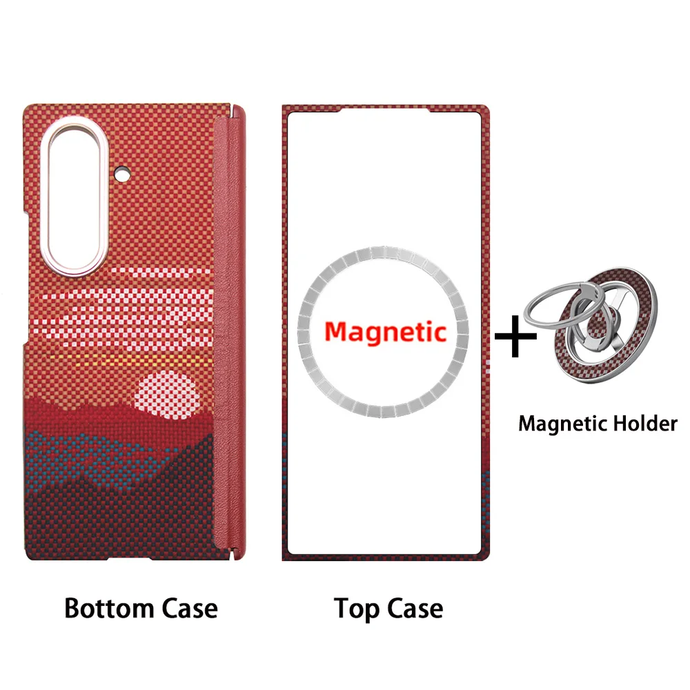 Sleek Carbon Fiber Magnetic Phone Case - Ultra-Thin Aramid Protection