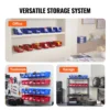 SucceBuy Parts Bin 12pcs 5x5x10in Blue/Red Stackable Plastic Garage Tool Storage Box Container Organizer Bin for Closet Garage