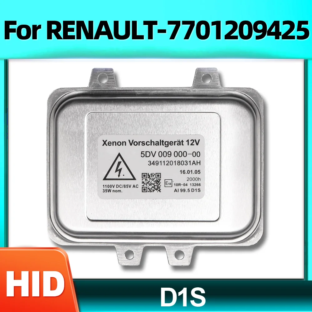 

35W Car D1S Xenon Headlight Bulbs Control Unit Ballast OEM 5DV009000-00 HID Xenon Lights Ballast For RENAULT-7701209425