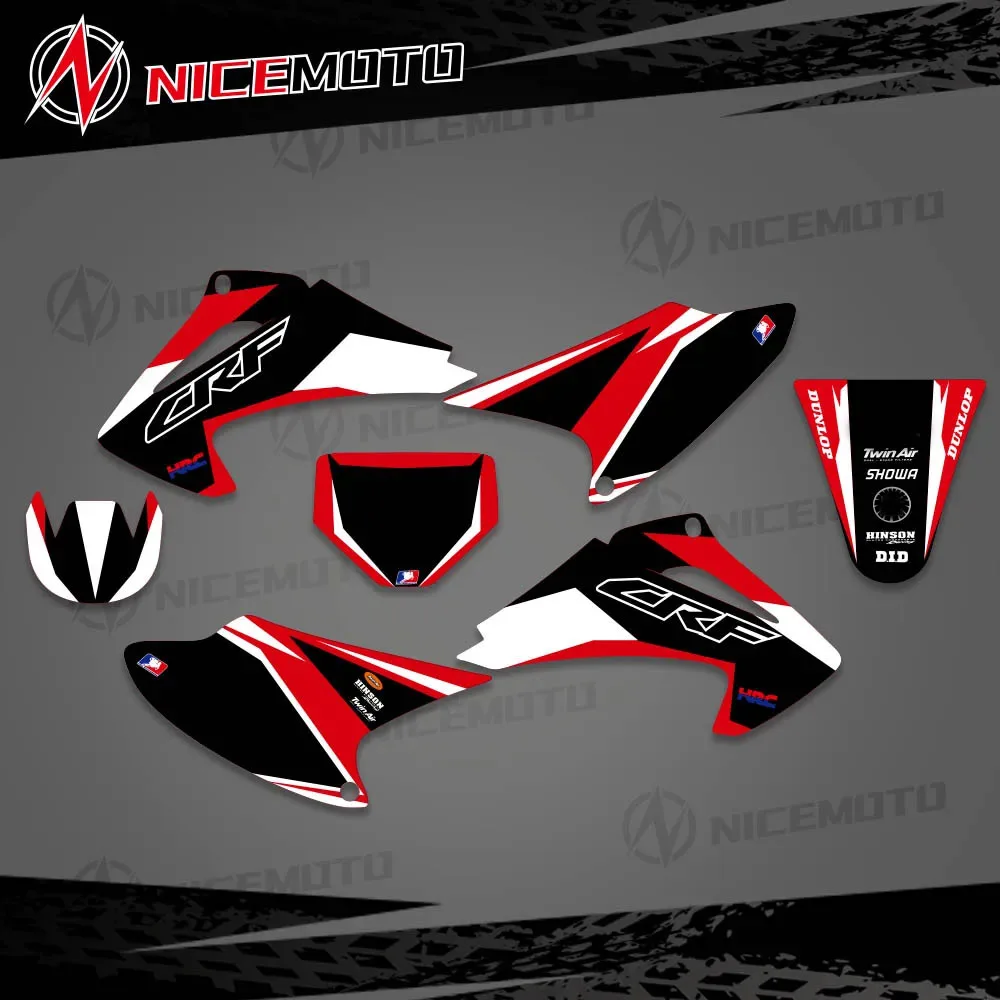 NICEMOTO NEW Sticker For Honda CRF150 CRF230 CRF150F CRF230F CRF 150 230 2003-2007 Graphics Background Decal Stickers Protector