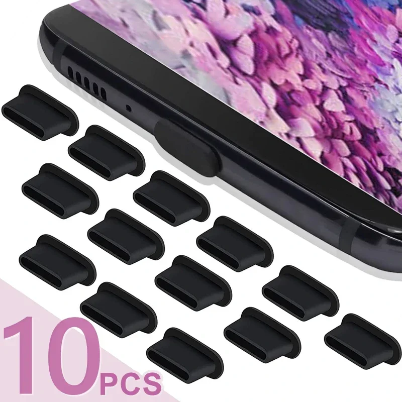 Silicone Type-C Charging Port Dust Protector Cap - Universal Fit