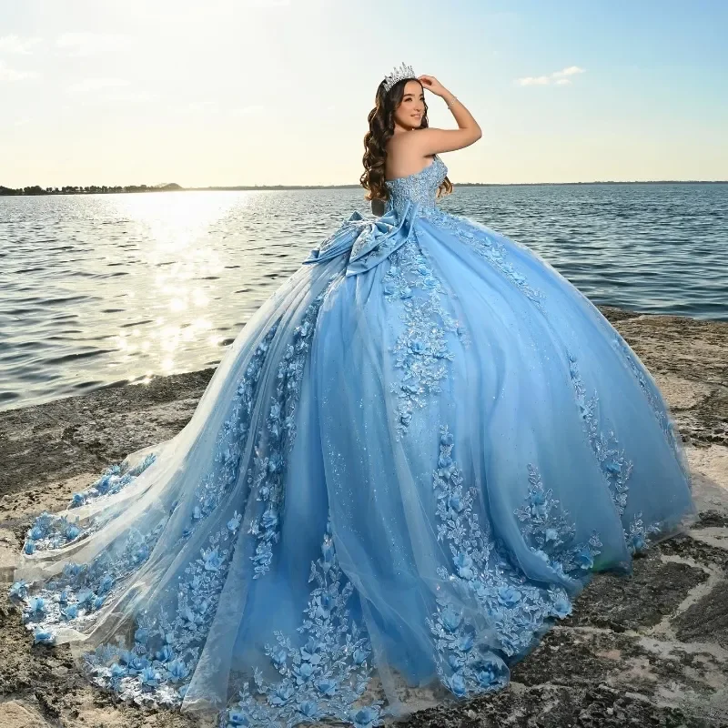 Quinceanera Dresses ANGELSBRIDEP Quinceanera Dresses Appliqued Lace Tulle Beaded Puffy Mexican Sweet 16 Dresses Charro 15 Anos Customized