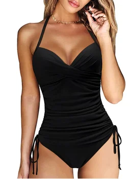 Summer Two Pieces Swimsuits Woman High Waisted Swimwear Female Tankini Sets Beach Wear Bathing Suit Sports Women Swimming Suit - Image 3