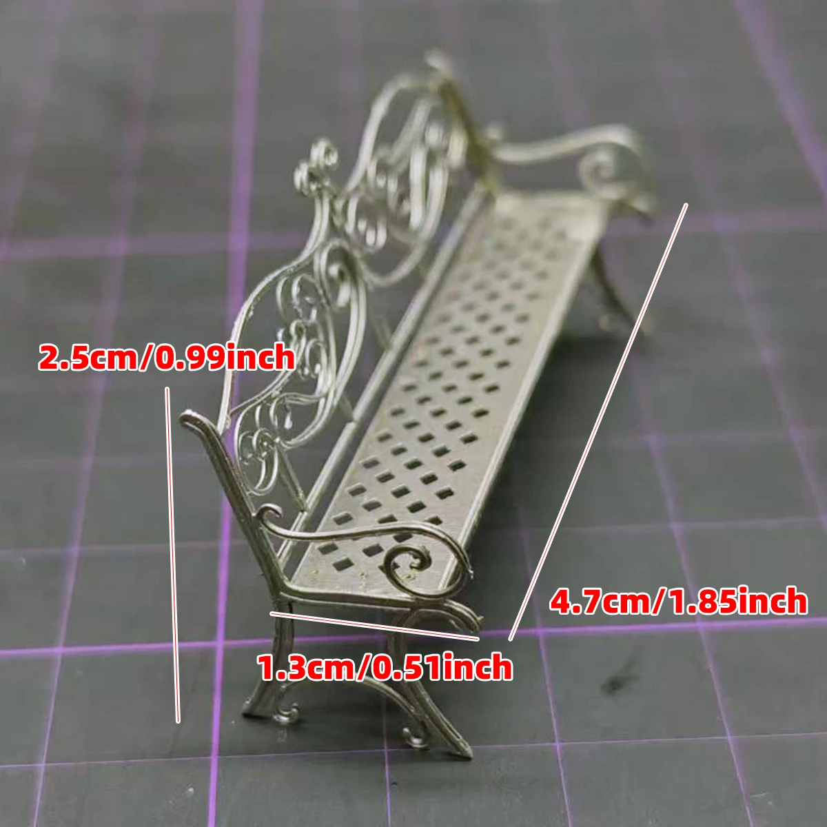 1/35 사진 모형 PE 모래 테이블 디오라마 스케일 모델 키트 금속 스테인리스 스틸 공원 의자 벤치 스툴 바 의자 야외 의자