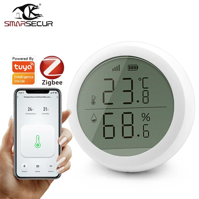 Tuya ZigBee Temperature Humidity Sensor Home Connected Thermometer Com – ON  TREND ESTORE