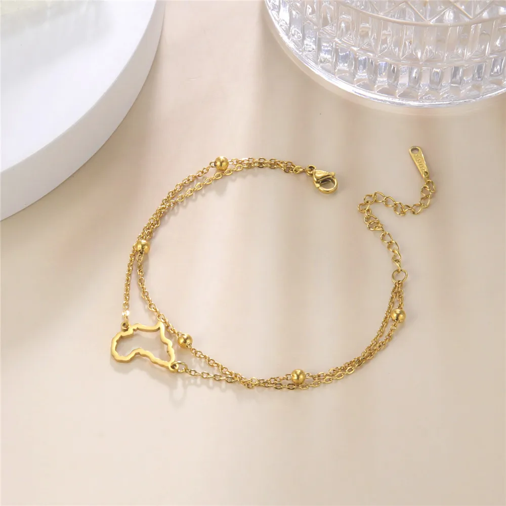 Skyrim Afrikanische Kartenarmbänder zur Hand, Edelstahl, goldfarben, Damenarmband, kultureller ethnischer Schmuck, Geschenk für Freunde, 2026-Trend – Detail 16