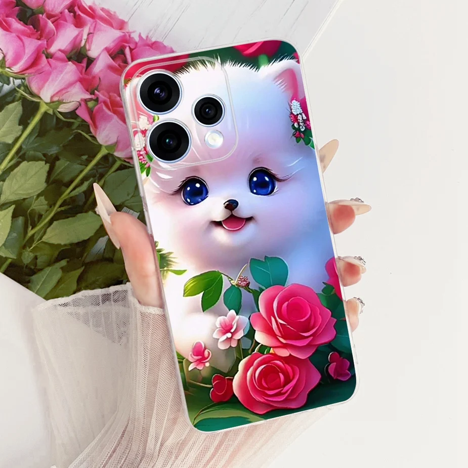Colorful Flowers Painted Soft Slim Phone Case