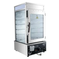 Electric Steamer For Convenience Store Breakfast Bun Display Cabinet With Warming Steam Glass 1
