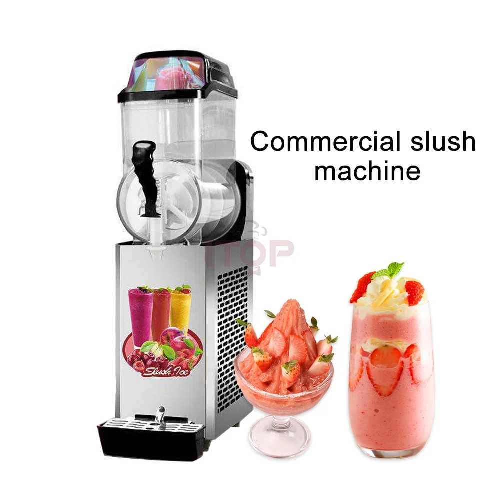 1/2/3 Tank Machine Commercial Frozen Drink Margarita Slushie Machine Snow Frozen Drink Slushy Smoothie Maker 12L Slush Machine 5