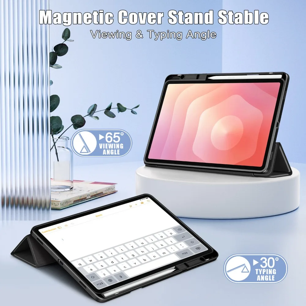 Premium Protective Case with Pencil Holder and Magnetic Stand