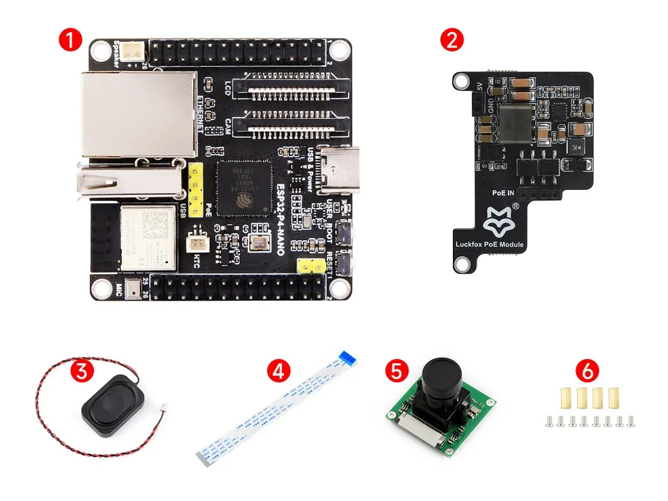 Waveshare ESP32-P4-NANO ESP32-P4 RISC-V MCU Bluetooth5/BLE Wi-Fi6 32MB PSRAM 16