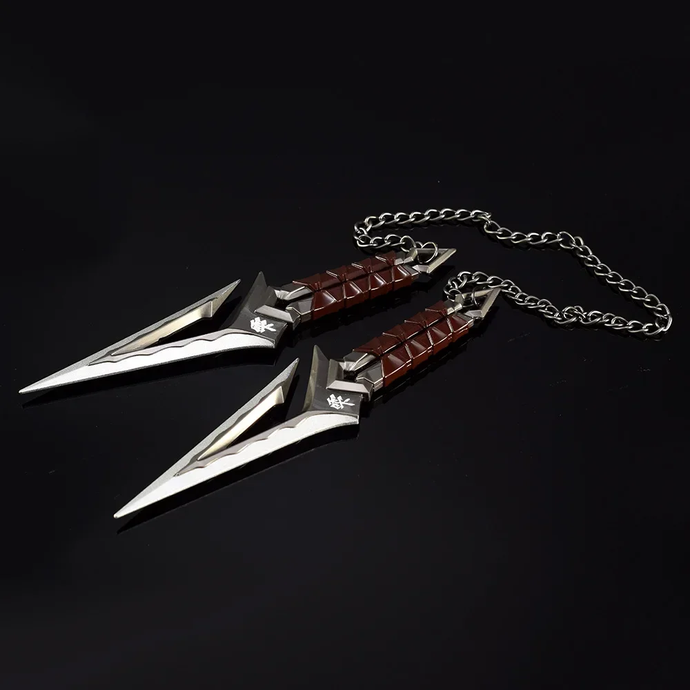 Game Knife Valorant Weapon Kuronami No Yaiba Level 2 Kunai Ninja Agents Melee Metal Weapon Model Accessories Ornaments Gifts Toys for Boy