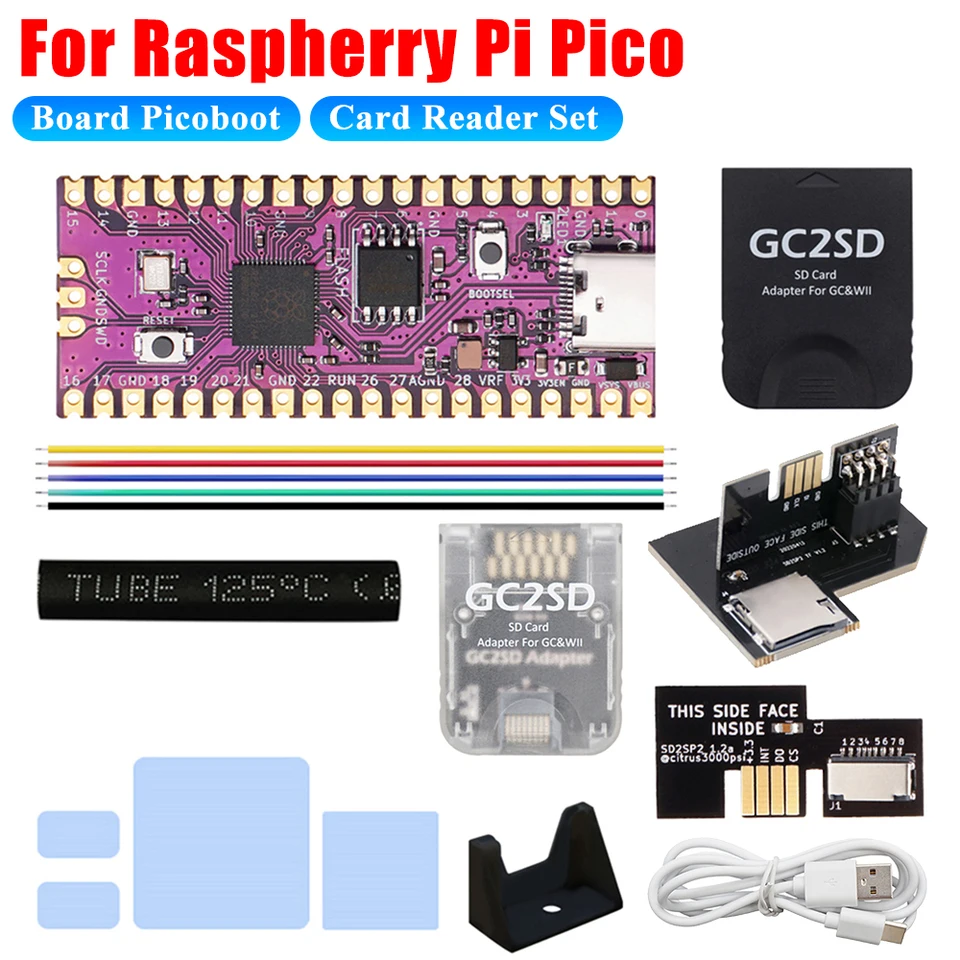 RPi Pico-bord met Dual Core ARM Cortex M0 Processor, Laag Stroomverbruik, Flexibel Microcontrollerbord, Ondersteunt USB C-interface, 16 MB Ingebouwd Flashgeheugen