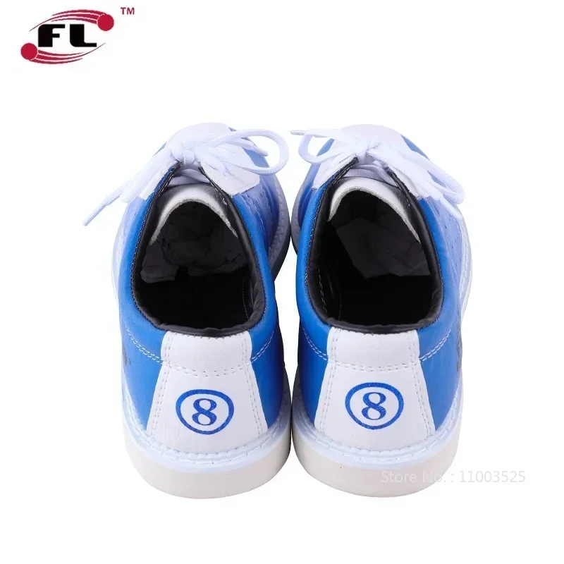 Men Women PU Leather Bowling Shoes High Quality Unisex Sports Beginner Bowling Sneakers Soft Breathable Indoor Shoes 34-48