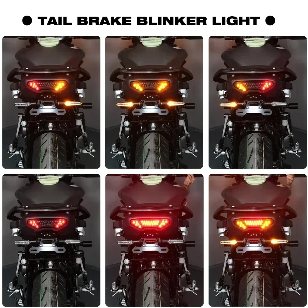 バイクのテールブレーキライト LED ウィンカー 一体型 リアテール