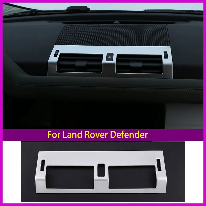 

Для Land Rover Defender 20-21 автомобильный стиль центральное управление воздуховыпускная декоративная панель рамка Abs декоративные наклейки интерьер