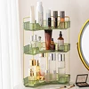 1 cosmetic storage rack, multifunctional 90 ° corner storage rack, high-quality transparent PET material counter dressing table 3