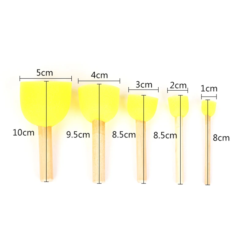 세라믹 스폰지 막대 세트, 물 흡수 조각 도자기 도구, DIY 공예, 손 만들기 액세서리, 세트당 5 개