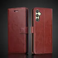 Card Holder Leather Case for Samsung Galaxy A25 5G 6.5" Pu Leather Flip Cover Retro Wallet Phone Case Business Fundas Coque