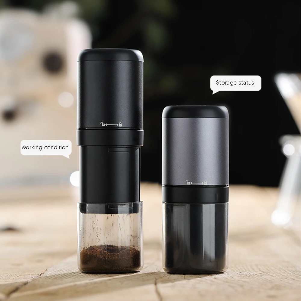 Mini Electric Coffee Grinder Portable Bean Grinder Coffee Mill Grinder Stainless Steel Grinding Core USB Charge Grinders 2