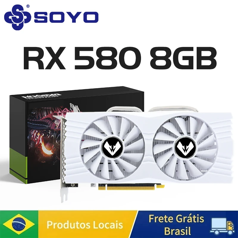 【値下】SOYO AMD Radeon RX 580 8GB グラフィックボード SOYO グラフィックスカード Radeon RX580 8 グラム GDDR5 メモリ