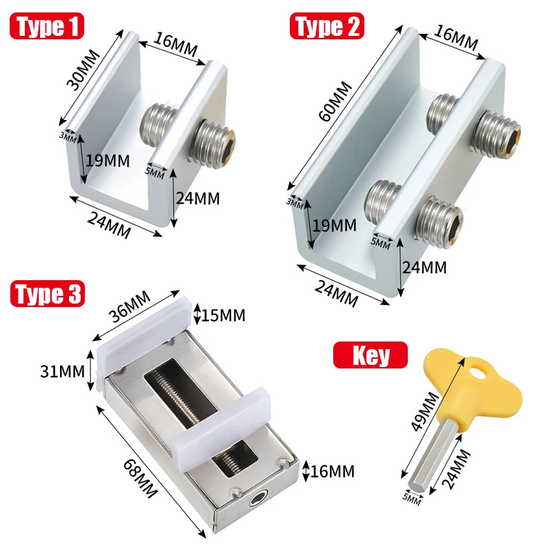 Window lock KAK Adjustable Window lock stopper Safety locks for Kids and Pets Anti-theft Door lock Non punch Sliding window hardware