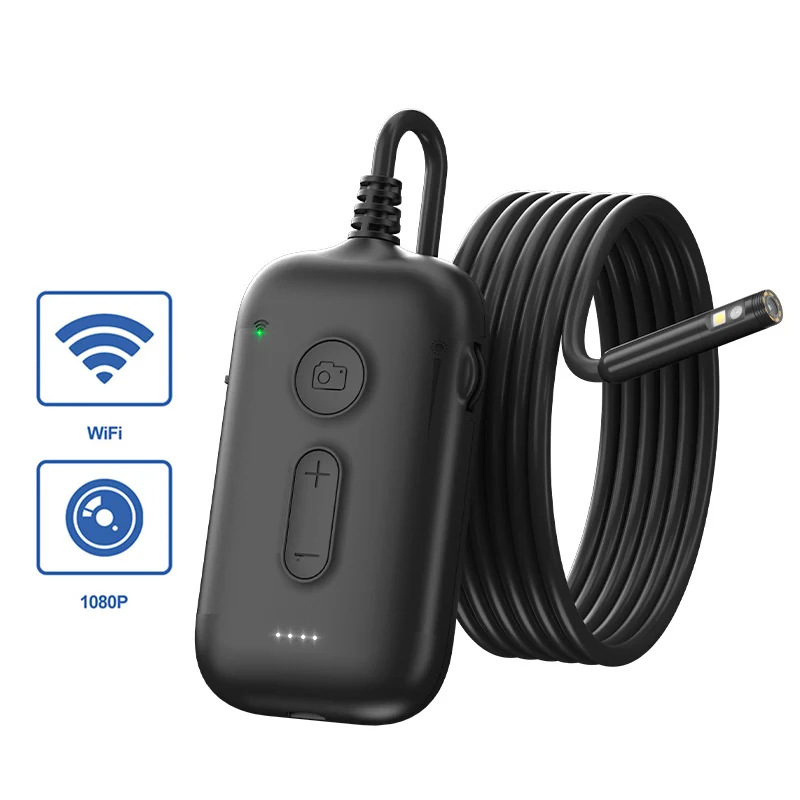 WIFI Endoscope HD1080P Single Dual Triple Lens Wireless Pipe Inspection Borescope Camera Car Checking Waterproof LEDs 2600mAh 1