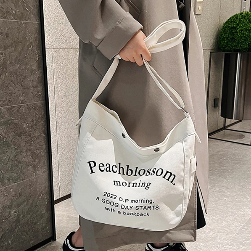 Letter Cavans Bag, Ladies Cross Body Bags for Women Shoulder bag, Campus Student School Bags