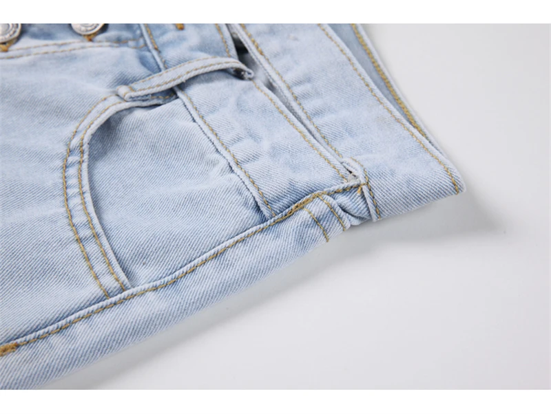 denim shorts Women Ripped Irregular High Waist Blue Denim Shorts Hole Summer Casual Pocket Short Jeans Hot Pants Shorts Fashion Streetwear chino shorts