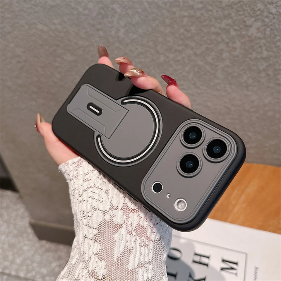 Premium Magnetic Stand Phone Case with Magsafe Charging Capability