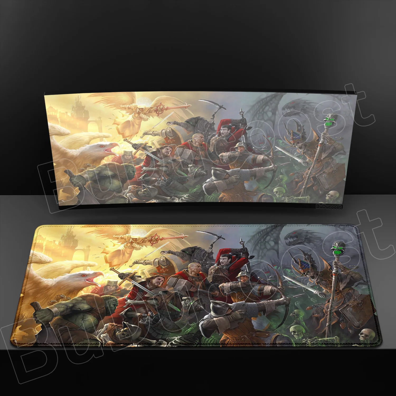 Heroes of Might and Magic Medieval Game Desk Mat - HD Print XXL Non-Slip Mouse Pad