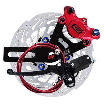 Electric Bike Accessories Disc Brake Suit Set System 220mm 2 Pistons Axial Brake Caliper for Ninebot E80