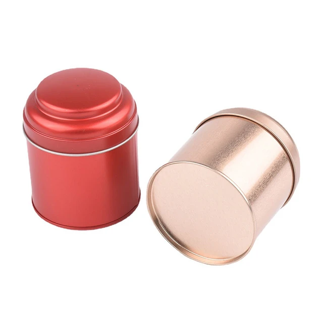 Small Tin Can Box with Airtight Lids Canister for Coffee Tea Candy