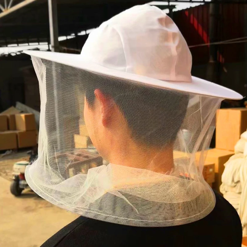 BeeKeeping Professional Beekeeper Hat With Brim Face Thickening Sunscreen Half-Length Special Protection Beekeeper 1PC beekeeping tools beekeeping accessories
