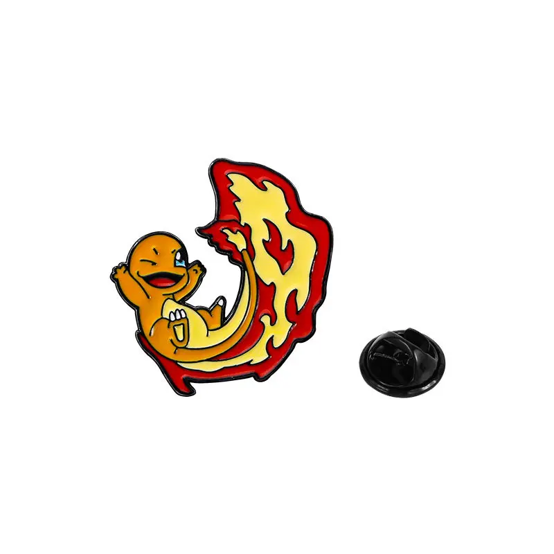 thumbnail image 1 of Pin de solapa de Pokémon Pikachu, lindo pin de solapa de dibujos animados, Charmander, Bulbasaur, Squirtle, pin de esmalte, insignia de metal, accesorios, joyas, regalos, 1 of 5