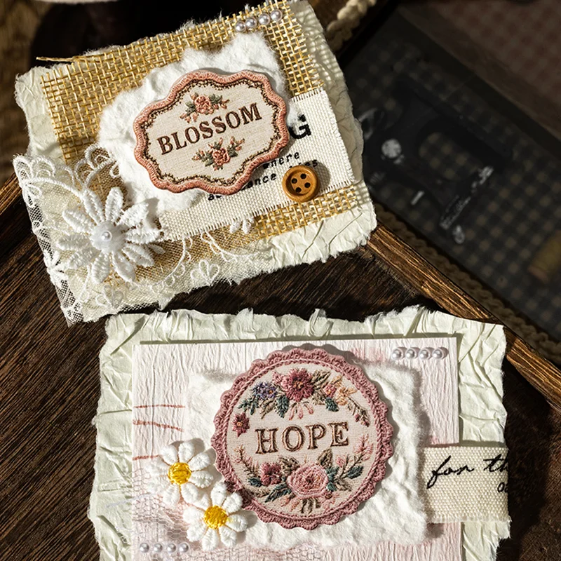 3D 엠보싱 스티커 60개 플래너 스티커 세트 DIY 재료 스크랩북 저널 봉투 장 자가 접착 스티커