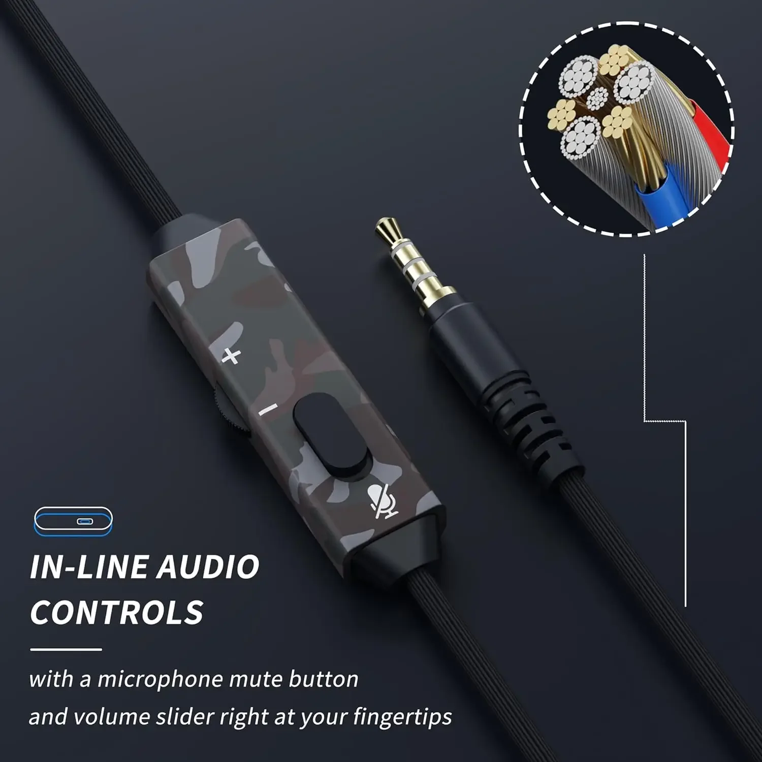 Immersive Wired Over-Ear Gaming Headset with Microphone