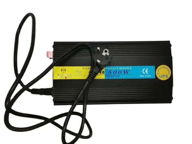 Convertisseur 12V 220V 500W onduleur solaire Chargeur de batterie de 1000W  à haute fréquence - Chine Convertisseur 12V 220V, 500W