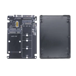 Compact mSATA to USB Adapter Enclosure with Riser Board (Board Shell)