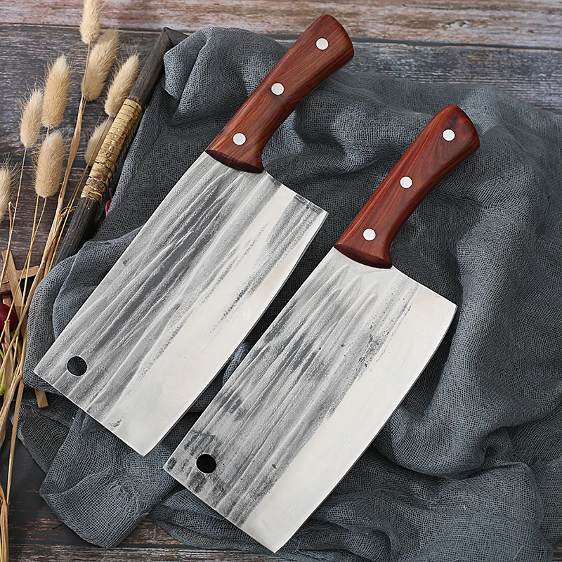 

Household Hand-Forged Kitchen Knife, Old-fashioned, Dedicated for Chef, Meat, Super Sharp, Cutting, Dual-Purpose