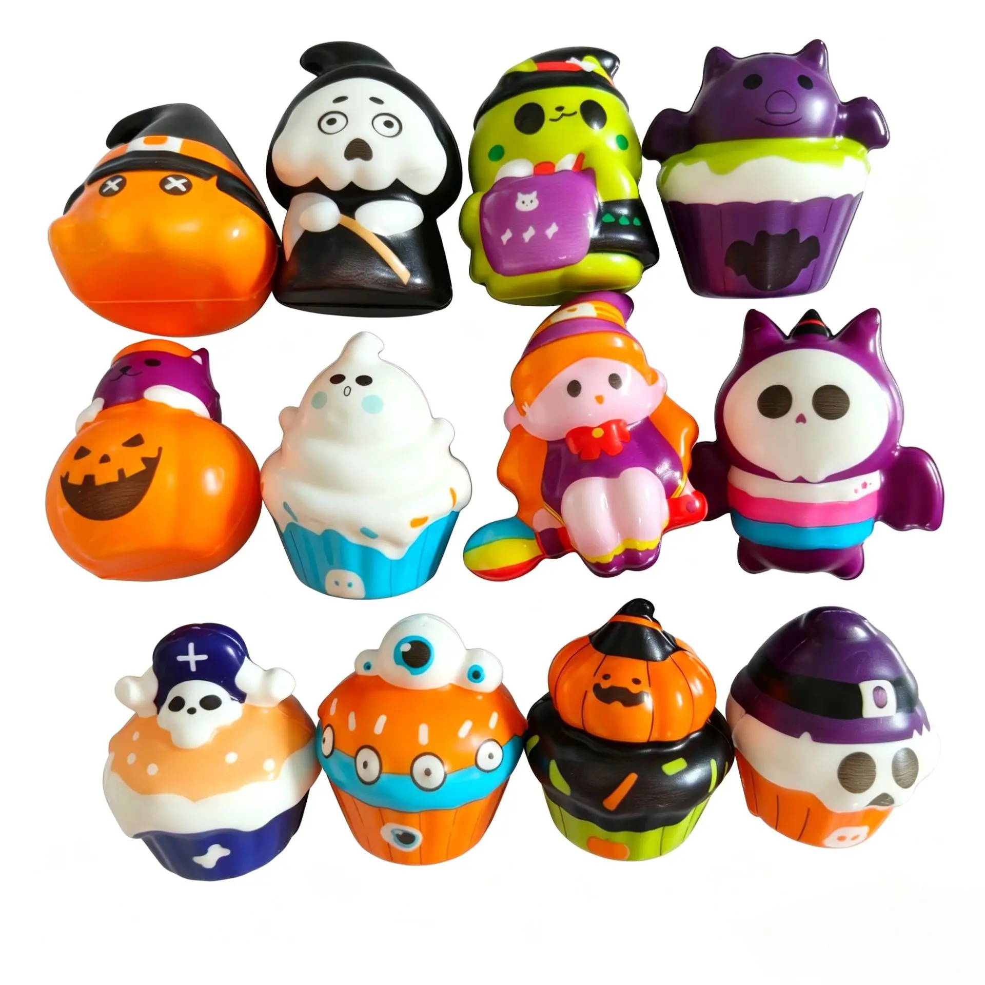 Spooky Halloween Squishy Decompression Toy - Feel Good Desktop Decoration & Holiday Gift
