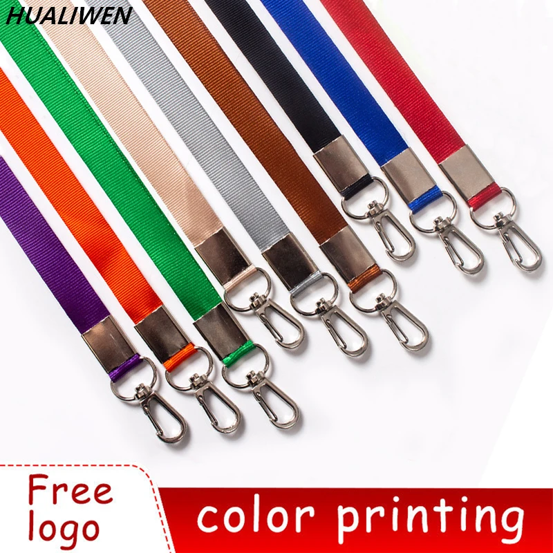 5pcs/lot Custom Printed Lanyard For Keys Full Color Design Badge Holder & Staff Cards