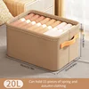 WISH Multi-Functional Closet Organizer,Steel Ring Storage Box, Fabric Folding Bedroom Wardrobe Clothes Storage Box 5